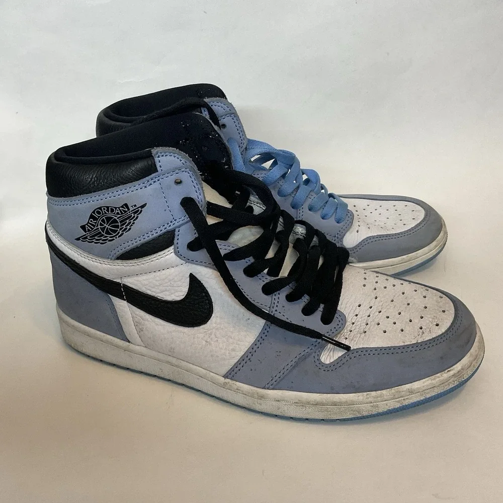 Nike Air Jordan 1 Retro OG High University Blue Sneakers Shoes‎ size 10,5